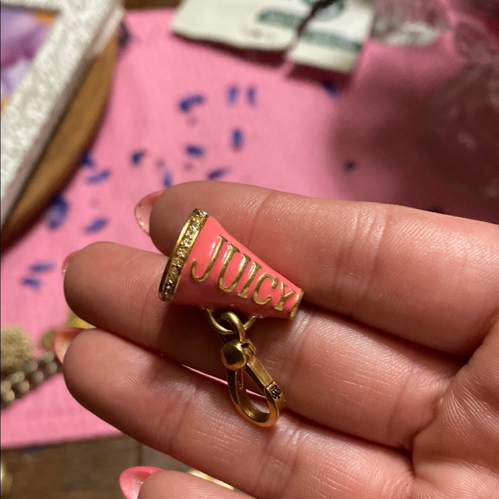 Juicy Couture Pink and Gold Charm